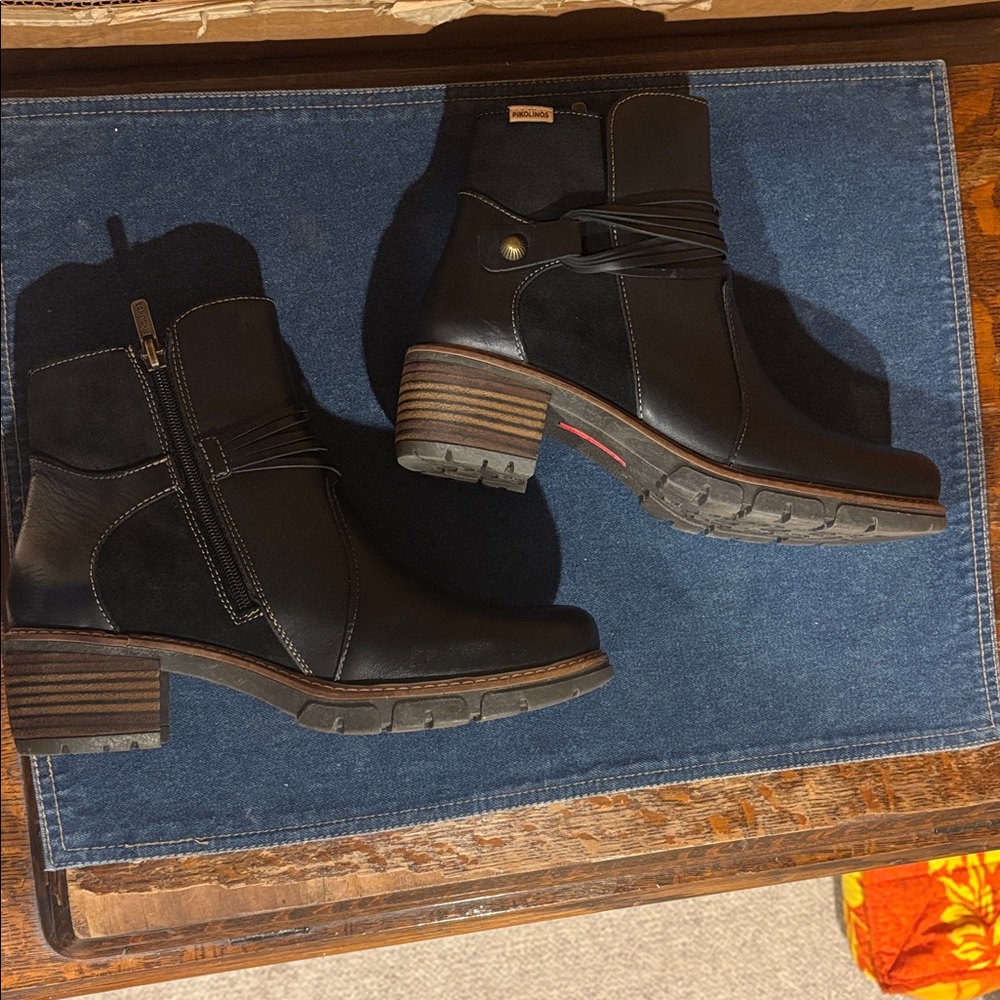 Pikolinos NWOT Women's San Sebastián Leather Booties Sz 38, 7.5-8 US - Picture 9 of 13